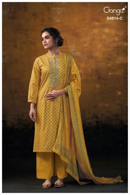 Ganga sravanthi 4814 wholesale dealers in hyderabad for dress material 