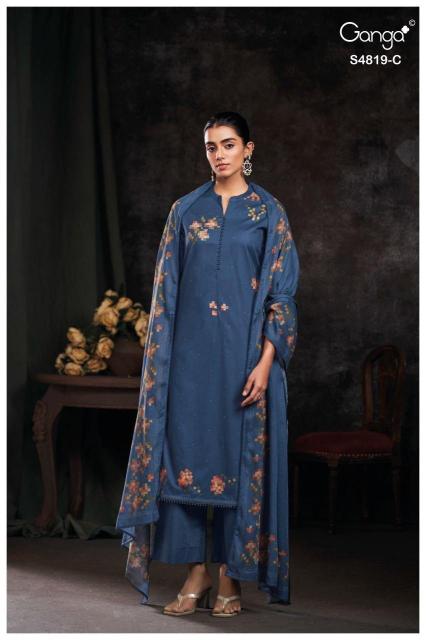 Ganga tirzah 4819 textile zone wholesale dress materials 