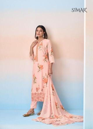 Glossy simar saaras two top cotton dress material wholesale pune 