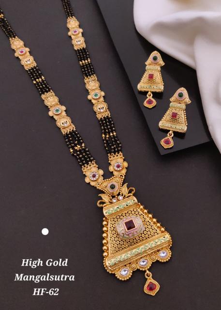 High gold mangalsutra HF 62 Artificial jewellery exporters in Surat
