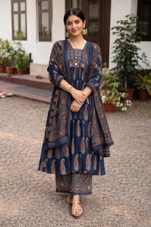 Jaipuri 3pcs anarkali wholesale rate kurtis in delhi 