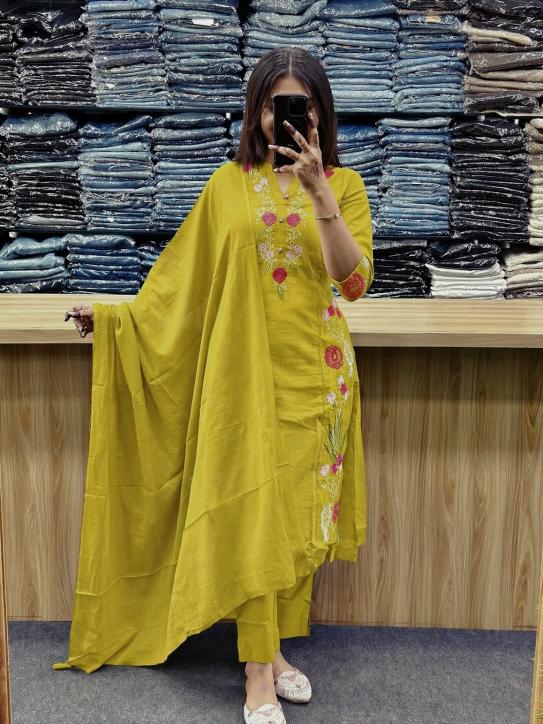 Jaipuri 3pcs wholesale cotton kurti 