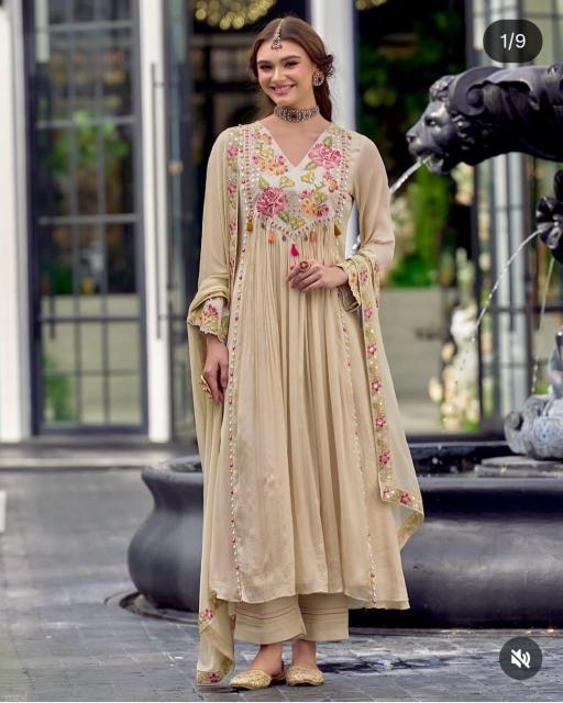 Jaipuri a line 3pcs wholesale suits and kurtis rajasthan 