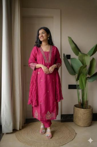 Jaipuri cotton 3pcs wholesale price small size rayan kurtis 
