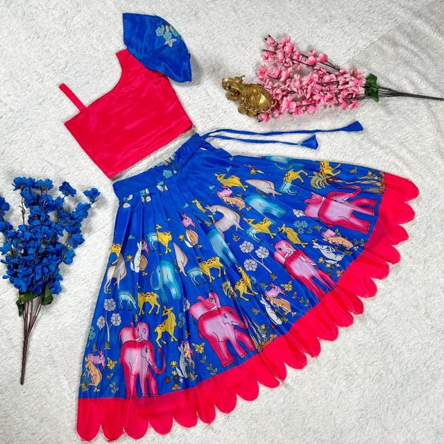 Jungle Safari Soft Silky Buy kids kurti online in surat
