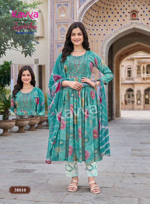 Kavya jyotika vol 38 ladies designer kurti wholesaler and manufacturer 