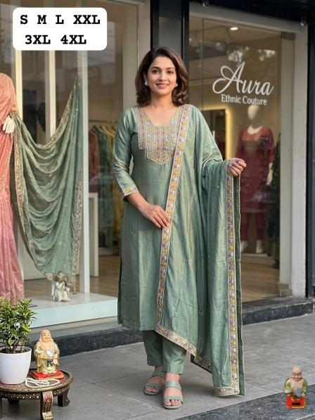Krunique 3pcs wholesale kurtis in surat mobile app 