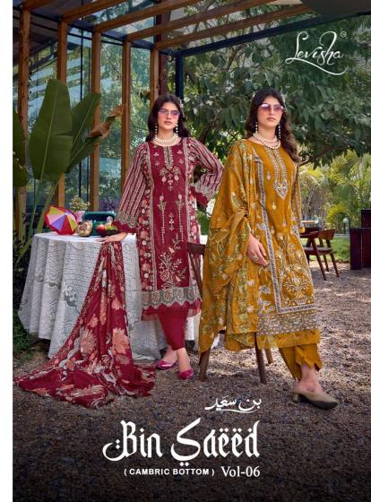 Levisha binsaeed nx-6 surat dress materials wholesalers in chennai 