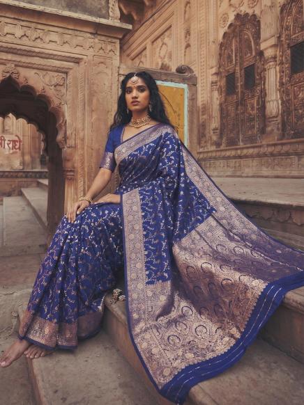 MANDAKINI by SHREE SHYAM FASHION fancy designer ART SILK Blend fabric saree wholesale with Fancy latkan