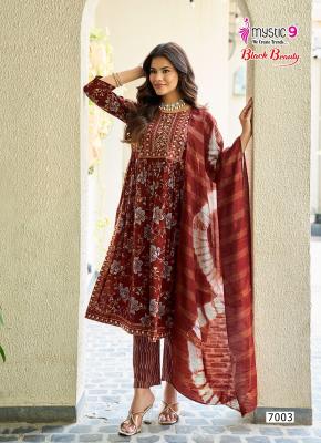 Mystic9 black beauty vol 7 wholesale printed kurti catolog 