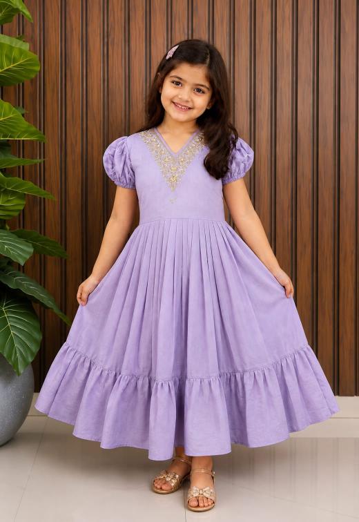 NEW LAUNCING SUMMER FROCK cotton Purple Affordable kids kurtis in Pune