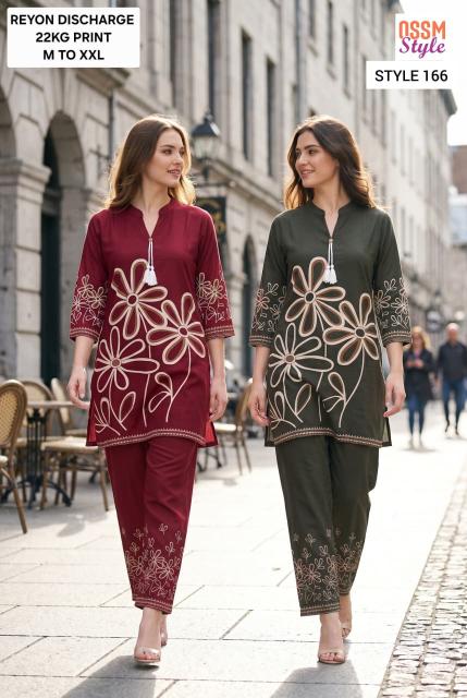 Ossm style 166 coord set women factory direct wholesale clothing india online 