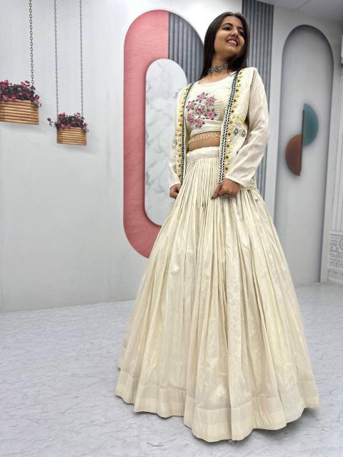 Pc 522 Tissue Simmer Designer lehenga choli in bulk