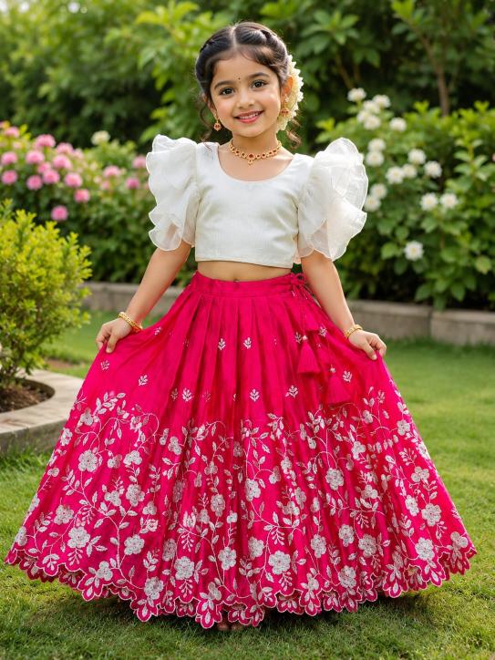 Pinkaa Oranjaa Cream Pink Wholesale kurtis for kids