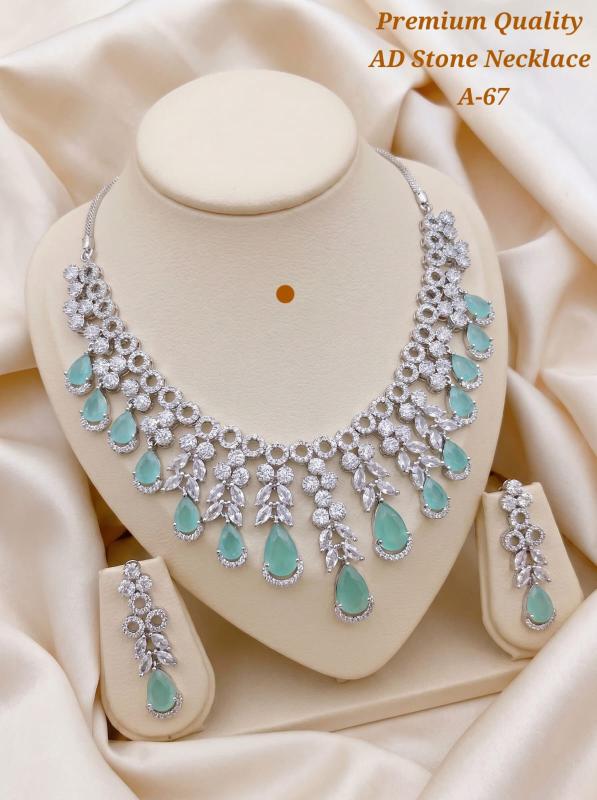 Premium quality ad stone necklace A 67 Costume jewellery market in Pune