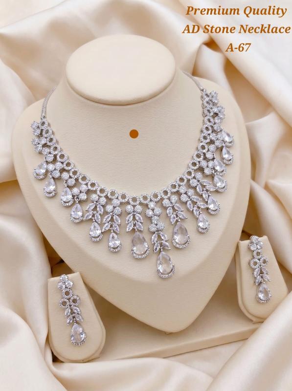 Premium quality ad stone necklace A 67 Wholesale fashion jewellery in Pune