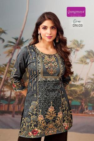Rangmaya oreo short top wholesale market of ladies kurtis in delhi 