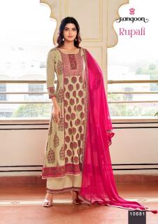 Rangoon rupali anarkali 3pcs ladies kurtis wholesale ludhiyana 