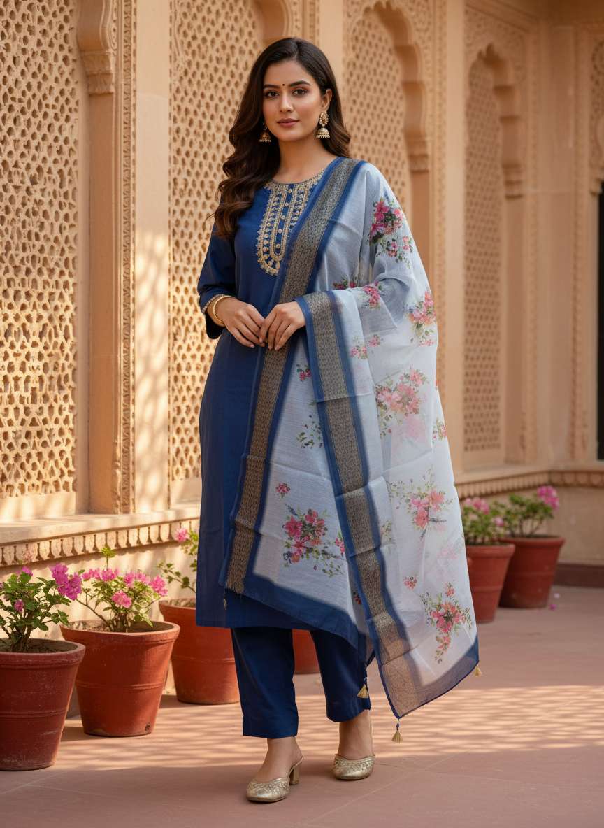 Shree vastram SC3p_2 teal wholesaler of kurtis in jaipur 