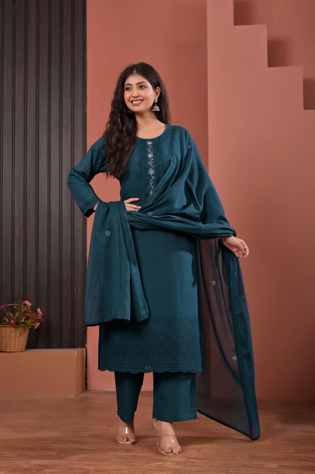 Valerius 3pcs jaipur cotton kurti wholesale 