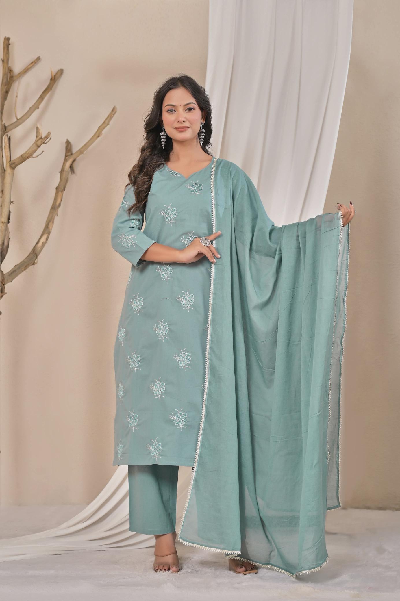 Valerius 3pcs kashmiri kurti wholesale 