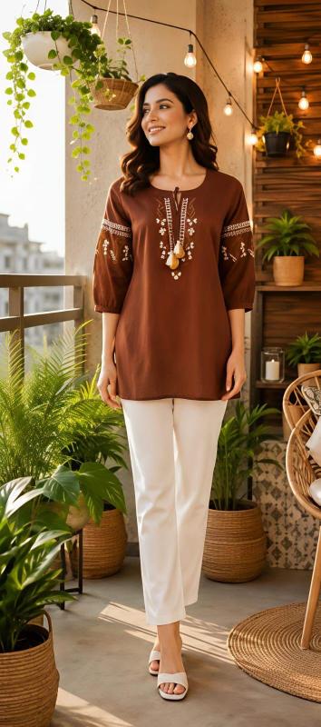 Valerius short top cotton kurtis wholesale 