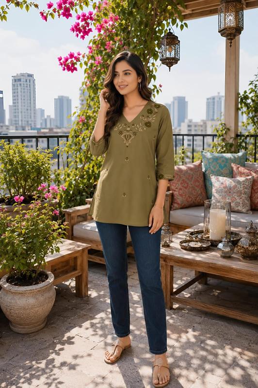 Valerius short top kurti fabric wholesale 