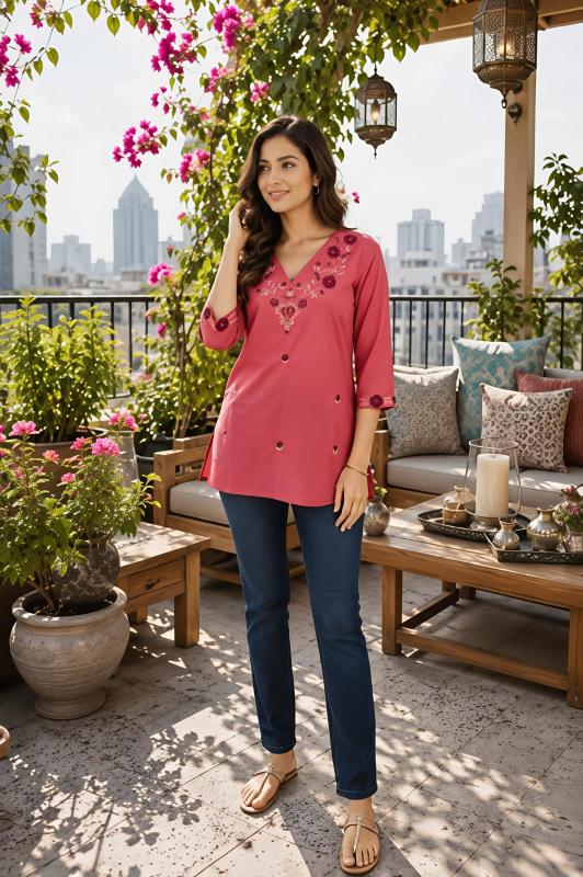 Valerius short top kurti wholesaler in ahmedabad 