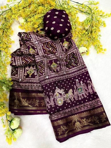 Vastrangan ajrakh surat saree wholesalers 