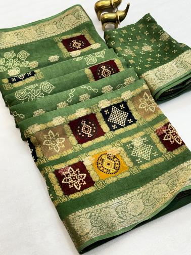Vastrangan bandhani print surat saree price 