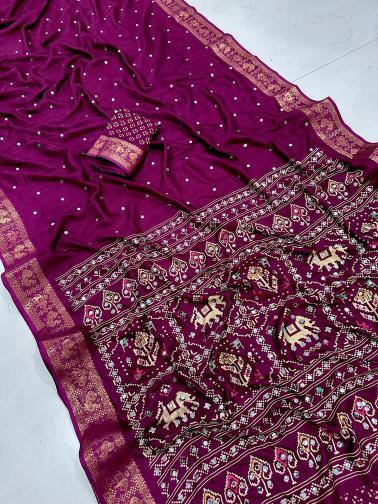 Vastrangan mirror work surat saree wholesale market price list 