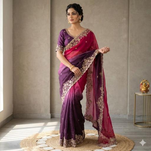 Vastrangan party wear surat saree wholesale rate 