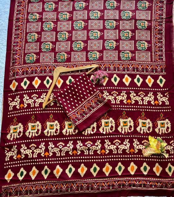 Vastrangan patola print saree wholesale market surat gujarat 