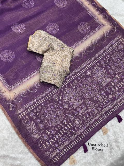 Vastrangan teju katha work surat saree