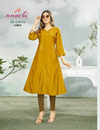 Aanchi global two tone kurtis wholesale 