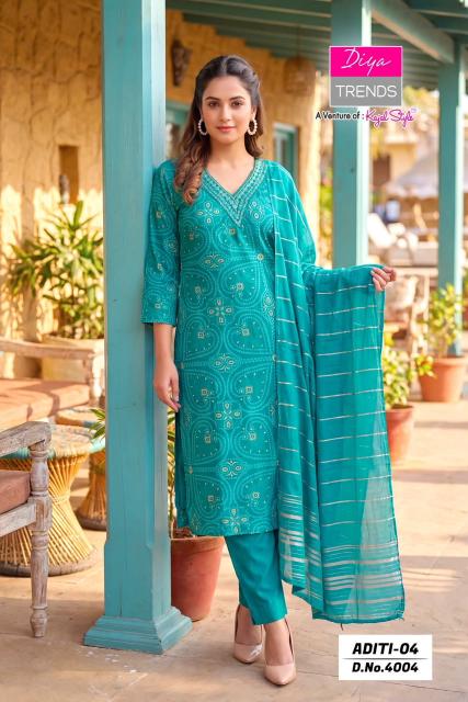 Diya trends aditi vol 4 best wholesaler for leggings and kurtis in ncr 