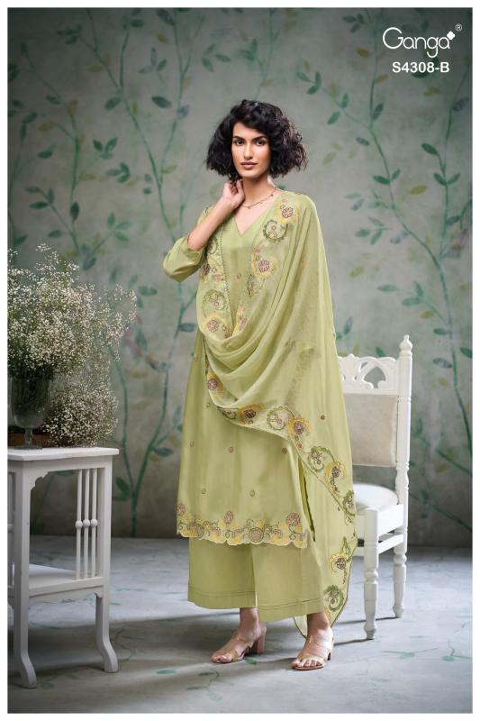 Ganga aviya 4308 wholesale dress materials online cheapest 