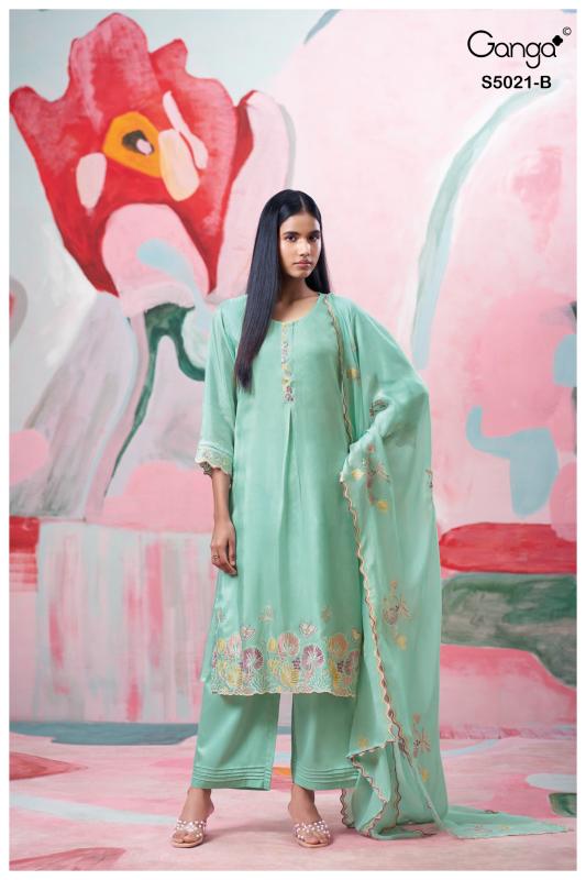 Ganga brinika 5021 wholesale dress materials non catalogue 