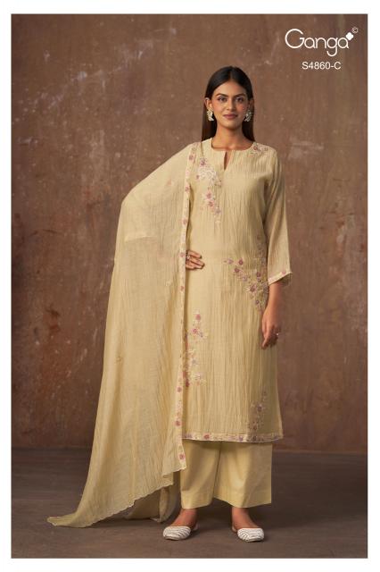 Ganga indu 4860 wholesale dress materials in hyderabad for sale 