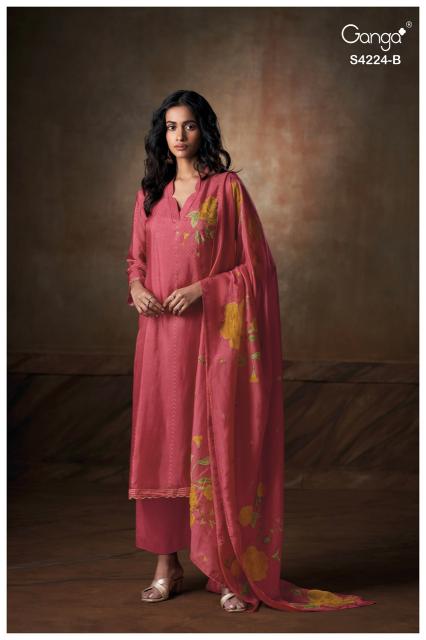 Ganga ishvika 4224 wholesale dress materials in tamil nadu 