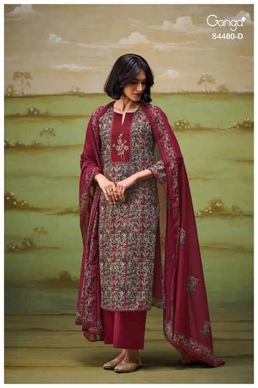 Ganga kenza 4480 wholesale dress materials in surendranagar 