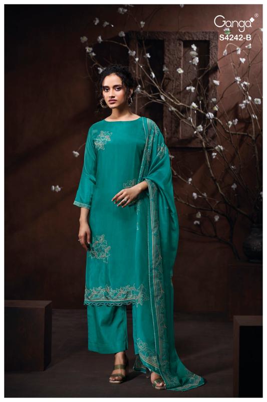 Ganga kynaa 4242 wholesale dress materials new party wear 