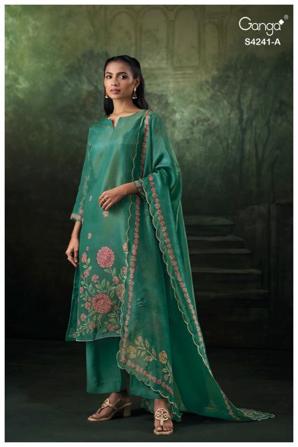 Ganga vionara 4241 wholesale dress materials in trichy 