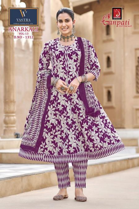Ganpati anarkali vol-13 wholesale market for kurtis manufacturers