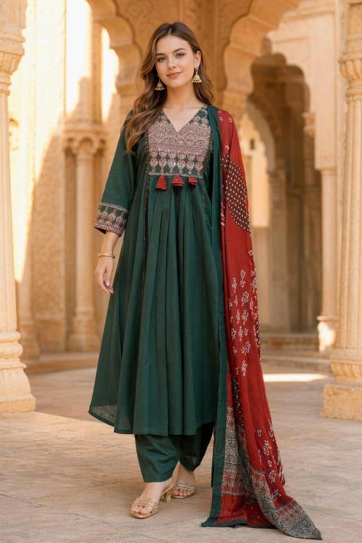 Jaipuri 3pcs best wholesale kurtis in surat 