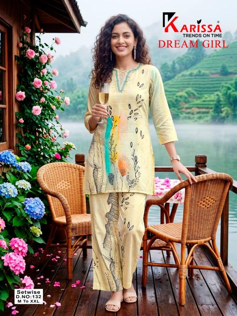 Karissa dream girl 128 to 132 coord set women clothing wholesale suppliers 