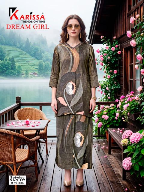 Karissa dream girl 133 to 137 coord set womens wholesale clothing 