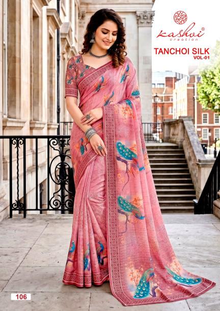 Kashvi tanchoi silk vol 1 vastra sarees 