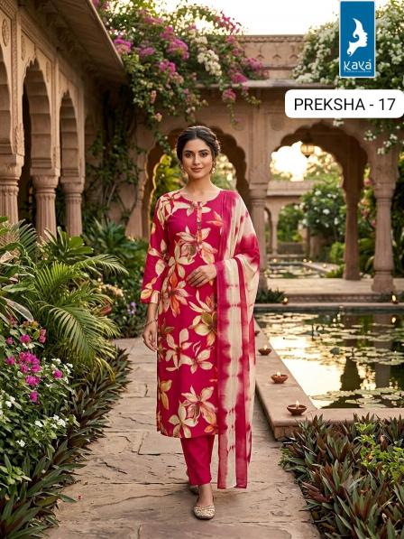 Kaya preksha 3pcs a line kurtis wholesale 