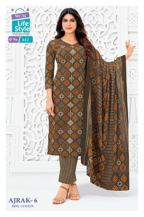 MCM ajrak vol-6 designer kurtis wholesaler 